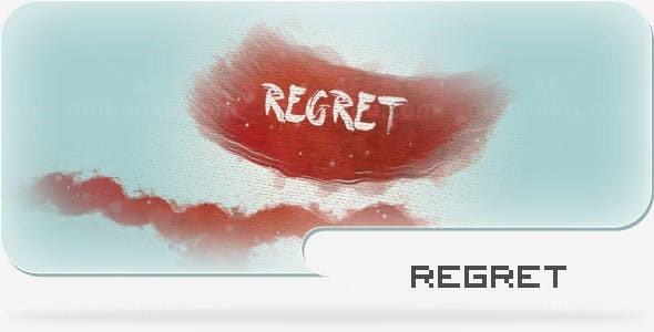 画布上颜料动画视频AE模板