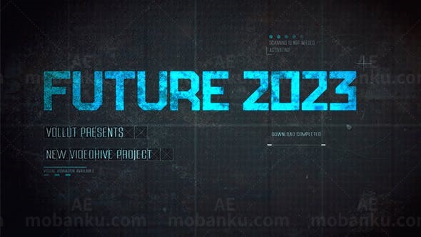 动态高科技电视包装AE模板