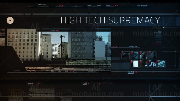 高科技风格电影预告AE模板