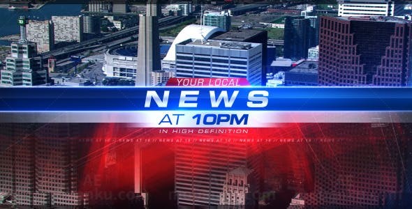 电视新闻栏目包装AE模板