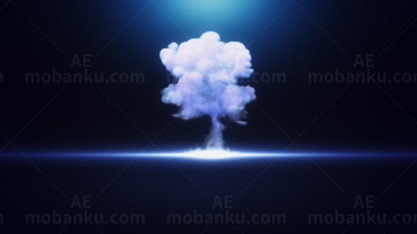 烟雾风格LOGO演绎AE模板