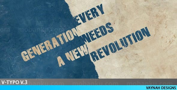 杂渍风格油漆涂刷效果文字字幕AE模板