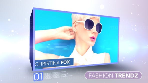 时尚流行相片展示AE模板