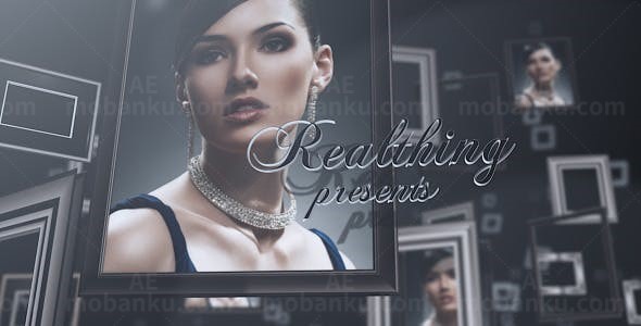 时尚组合婚礼家庭幻灯片AE模板