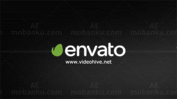 故障风格LOGO演绎AE模板