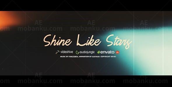 闪耀的明星电影预告AE模板