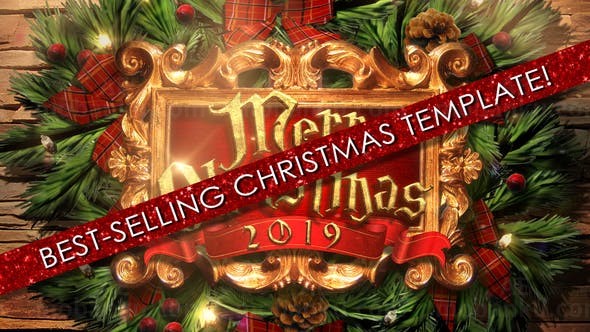 喜庆圣诞节标题AE模板