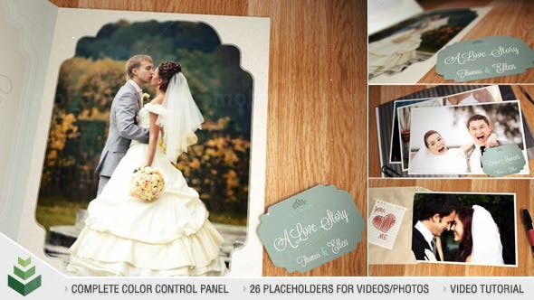 你和我婚礼相册AE模板