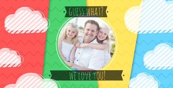 父亲节视频AE模板