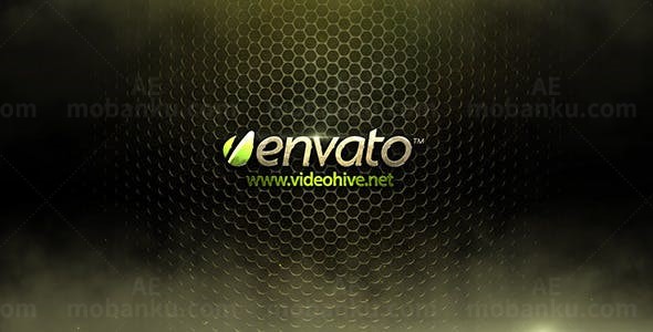 金属质感背景LOGO演绎AE模板