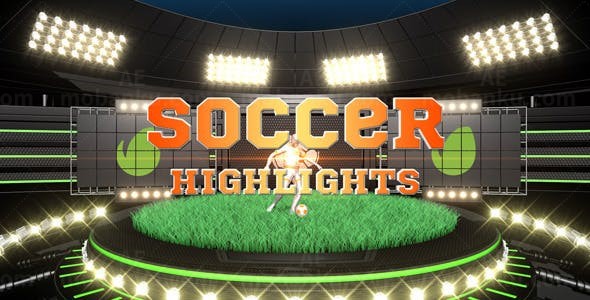 体育足球栏目电视包装AE模板