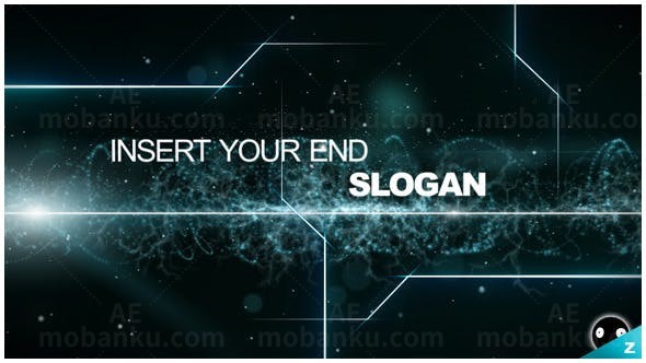 暗夜星空背景粒子特效高科技企业宣传AE模板