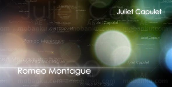 梦幻多彩光球背景电视节目开场片头AE模板