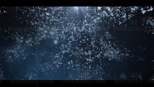 水中LOGO演绎AE模板