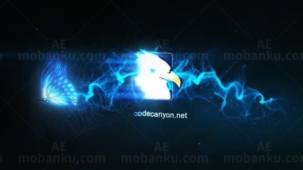 神奇的蝴蝶动画LOGO标志演绎AE模板