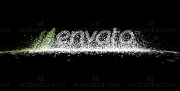 洪水粒子LOGO标志演绎AE模板