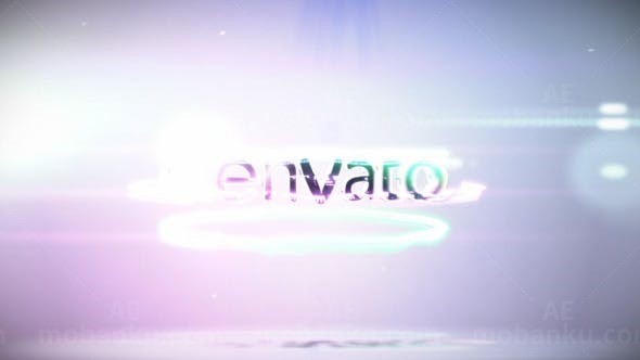 快速明亮的条纹LOGO标志演绎AE模板