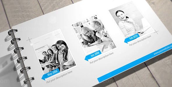 商务类翻页风格公司简介AE模板