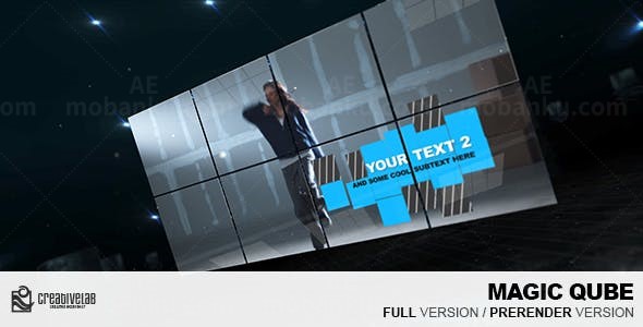 魔方动画视频展示AE模板