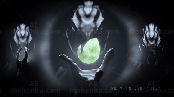 科幻外星人LOGO标志演绎AE模板