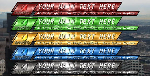 动画粒子背景文字标题字幕展示AE模板