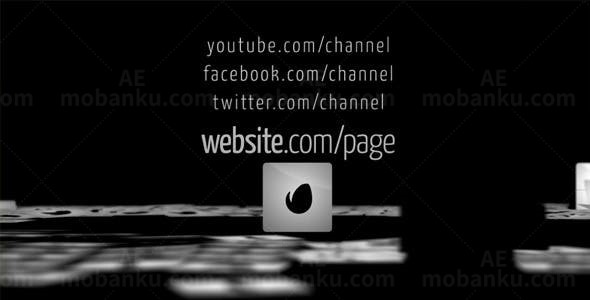 公司多标志LOGO演绎展示AE模板