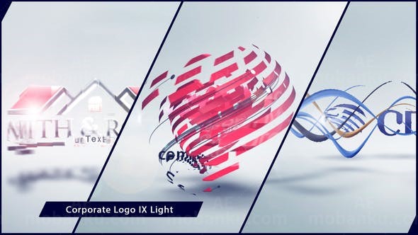 企业LOGO旋转动态演绎AE模板