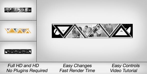 现代企业LOGO标志演绎AE模板