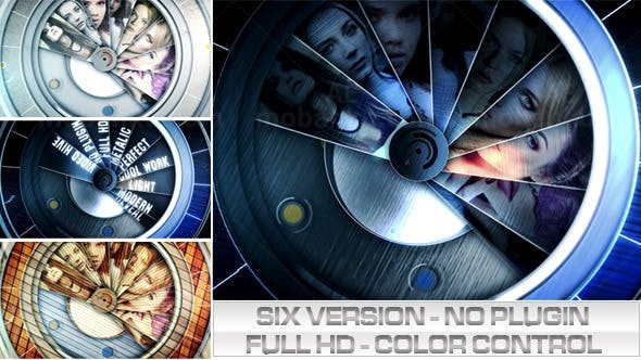 拉丝金属质感优雅的LOGO展示演绎AE模板