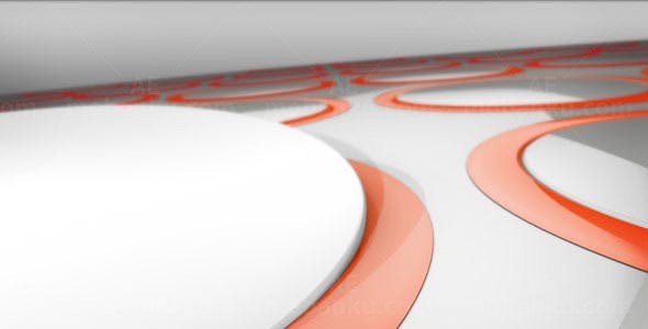 圆盖弹出旋转倾斜展示视频AE模板