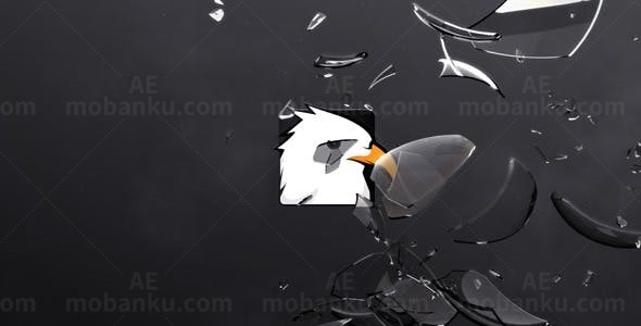 水晶球破碎LOGO标志展示演绎AE模板