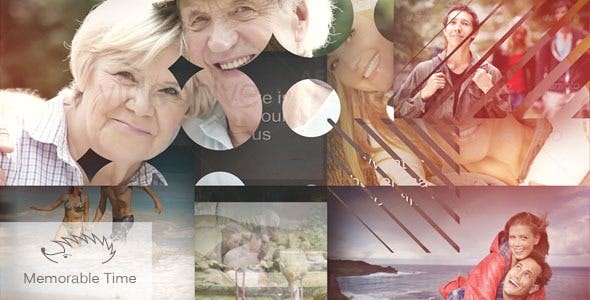 回忆相册展示AE模版