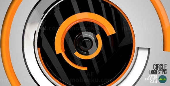 圆形穿刺logo演绎动画AE模版