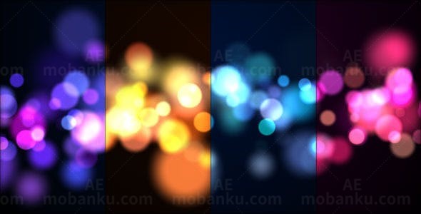 光晕粒子文字标题AE模板