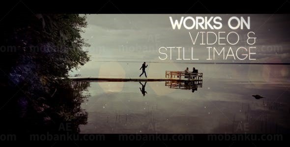 水波纹过渡电视包装AE模板