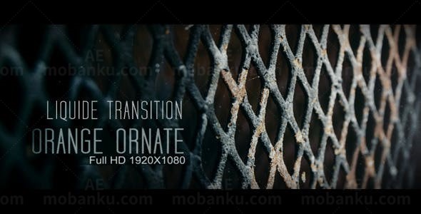 液体图文展示动画AE模版