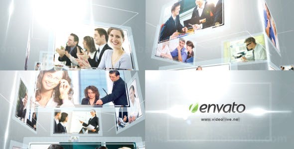 企业公司视频包装宣传logo演绎动画AE模版