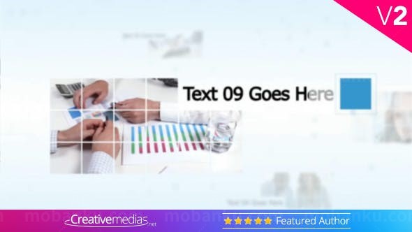 3D视频播放动画AE模版