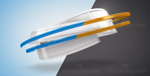 丝带动画LOGO标志展示演绎AE模板