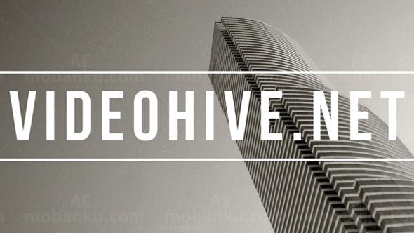 电视包装文字栏AE模板