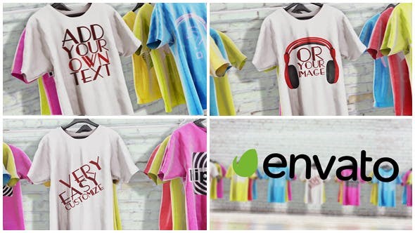 T恤衫促销广告AE模板