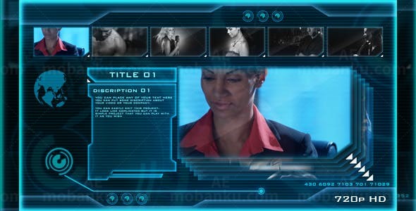 高科技科幻视频展示AE模板