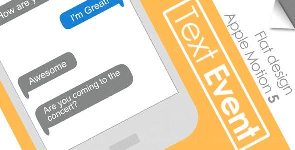 手机平滑的文字特效动画AE模板