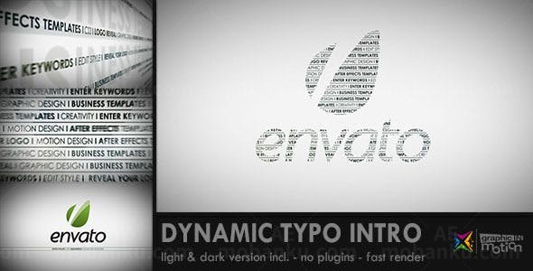 动态文字介绍LOGO展示AE模板