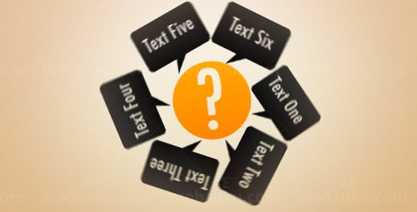 平面图形动画展示文字标题视频AE模板