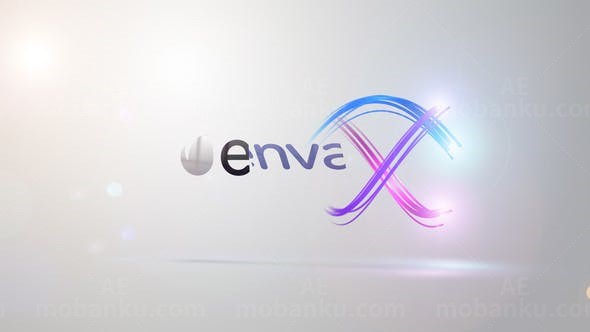 扭曲的条纹LOGO演绎AE模板