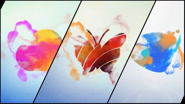 水墨动画LOGO演绎AE模板