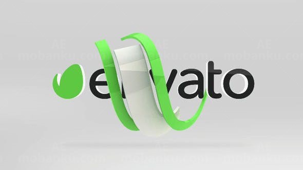 优雅干净的条纹标志展示AE模板