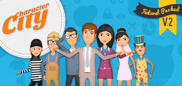 角色动画解说视频AE模板