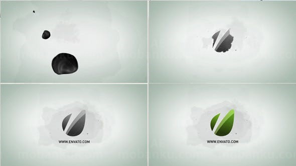 水墨风格logo演绎动画AE模版